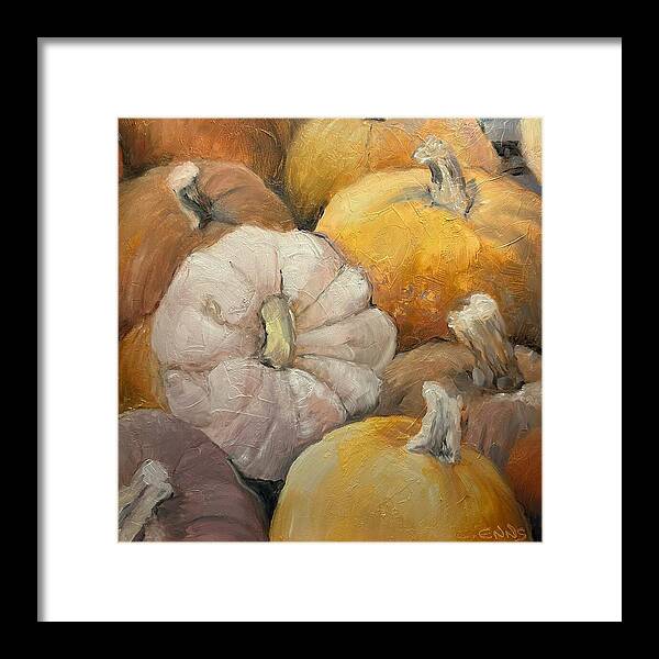 Pumpkin Picking Time - Framed Print