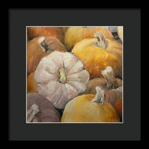 Pumpkin Picking Time - Framed Print