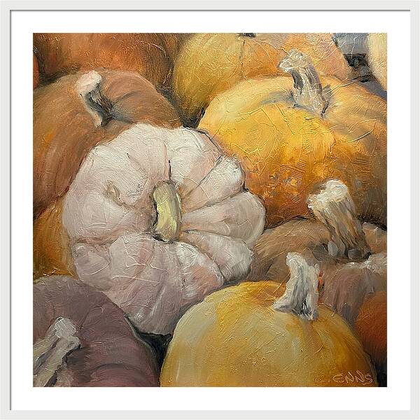 Pumpkin Picking Time - Framed Print