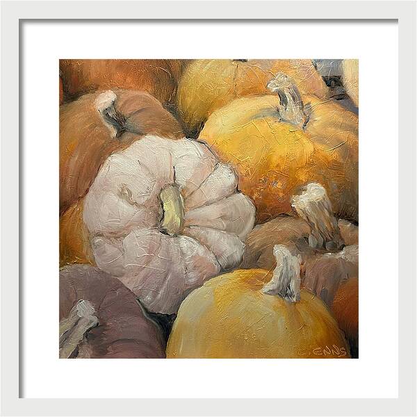 Pumpkin Picking Time - Framed Print
