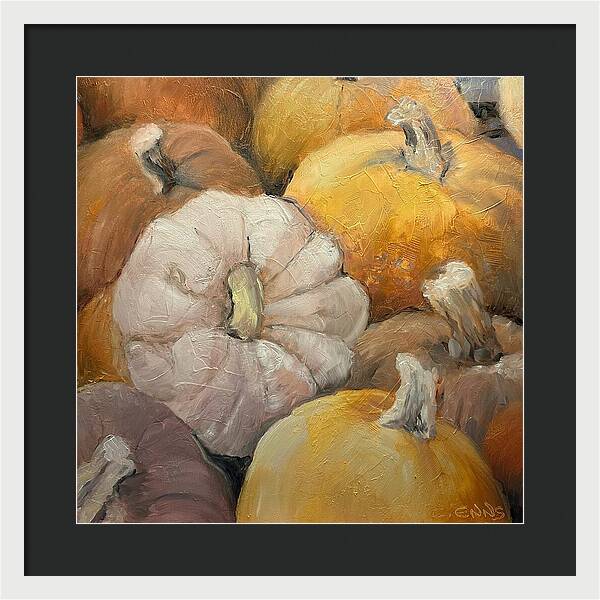 Pumpkin Picking Time - Framed Print