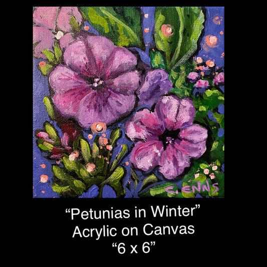 "Petunias in Winter"